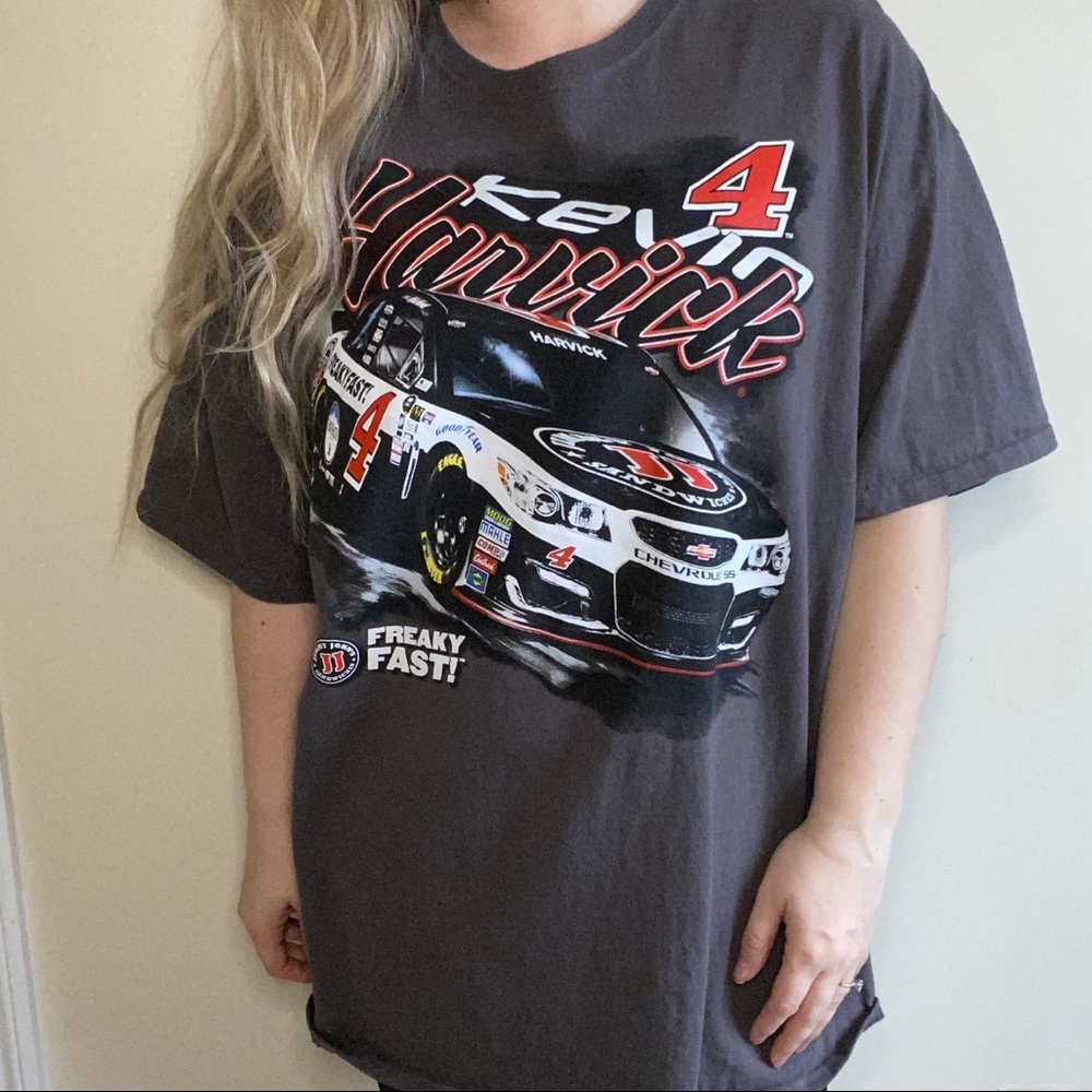 Vintage NASCAR Kevin Harvick Graphic Tee Shirt